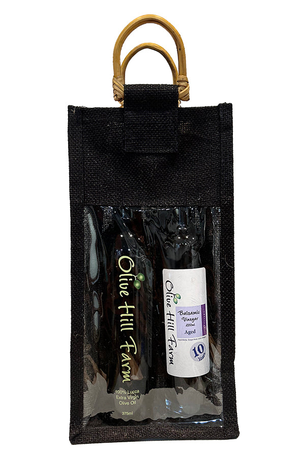 Two Bottle Canvas Gift Bag