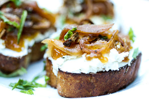 Goat Cheese and Caramelized Onion Appetizers