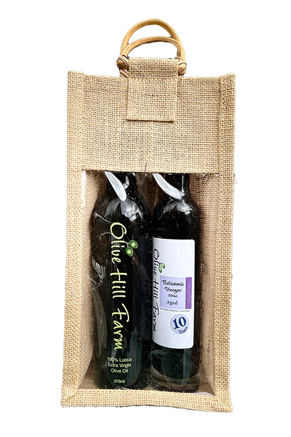 Two Bottle Canvas Gift Bag