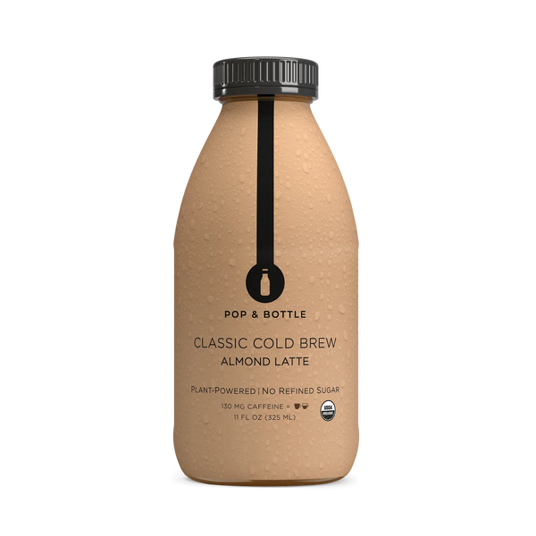 Pop bottles cold brew almond milk