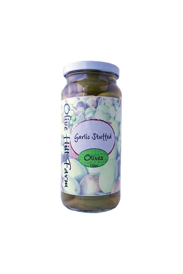 Garlic Stuffed Olives - Olive Hill Farm